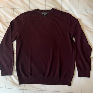 Banana Republic Italian Merino Crewneck Sweater (Size: L; Color: Maroon)